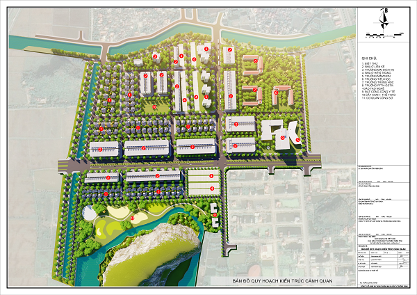 Phê duyệt Quy hoạch chi tiết tỷ lệ 1/500 khu dân cư phía Bắc thị trấn Thiên Tôn tiểu khu V-02, V-03 và XI-06 thuộc quy hoạch phân khu các khu vực 1-1-A, 1-3-A, 1-3-B, 1-3-C trong Quy hoạch chung đô thị Ninh Bình đến năm 2030, tầm nhìn đến năm 2050