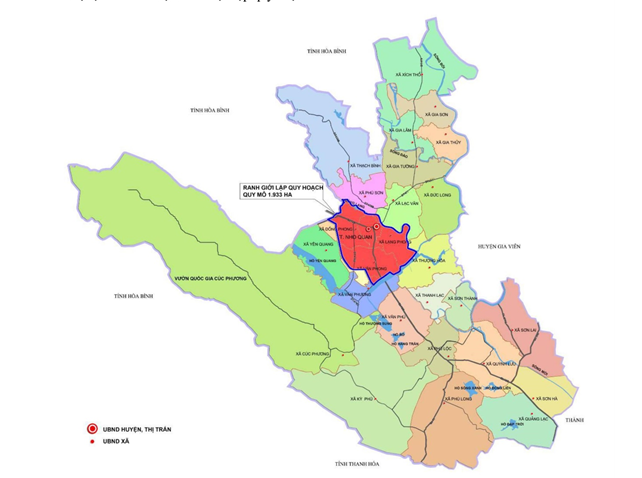 Phê duyệt Nhiệm vụ quy hoạch phân khu tỷ lệ 1/2.000 Phân khu 1 và Phân khu 2 trong Điều chỉnh Quy hoạch chung đô thị Nho Quan đến năm 2035, tầm nhìn đến năm 2050