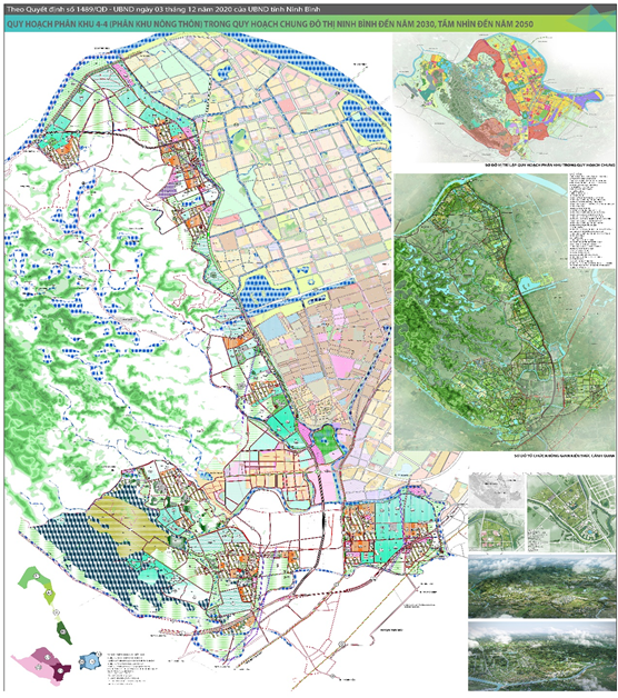 Phê duyệt đồ án Quy hoạch phân khu Khu 4-4 (Phân khu nông thôn) trong quy hoạch chung đô thị Ninh Bình đến năm 2030, tầm nhìn đến năm 2050
